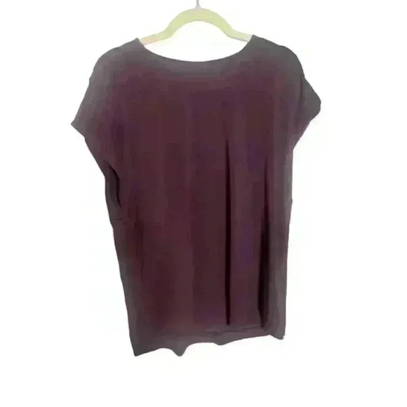 Women's Athleta Studio Practice Muscle Tee Size Large NWT Burgundy/Wine Color - Picture 1 of 5